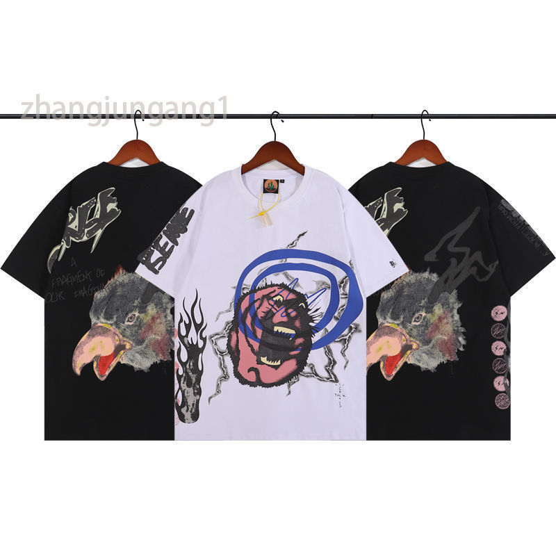 

Designer Spot Scoot Fragment Desgin Fujiwara Lightning Tripartite Joint Short Sleeve T-shirt Tee, Black