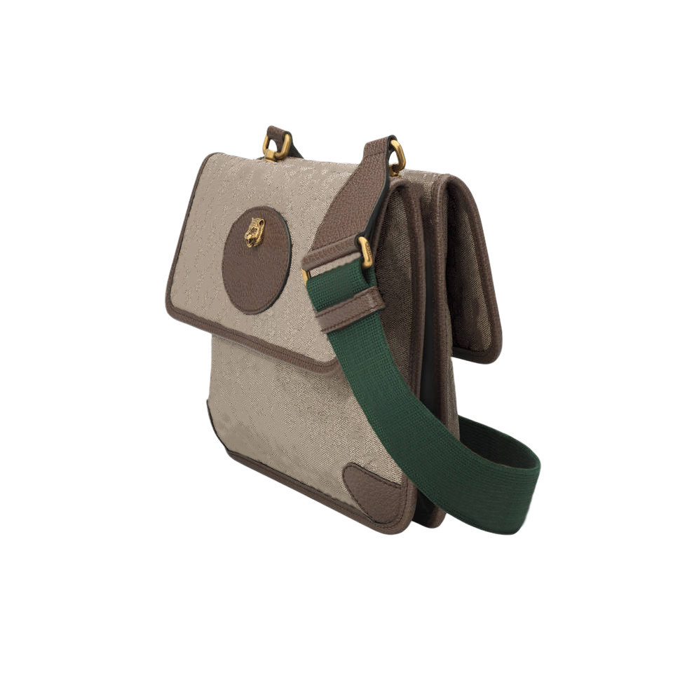 

Classic Tiger Head Shoulder bags Luxury Men's and Women's Crossbody purse Messenger bag Handbag Wallets Double Sided Design Letter Print, Beige