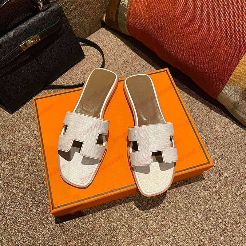 

designer oran slipper womens 2022 new fashion chypre h sandal slides flt mule rubber brown black white pink sandlas ladies office outdoor1212, No#7