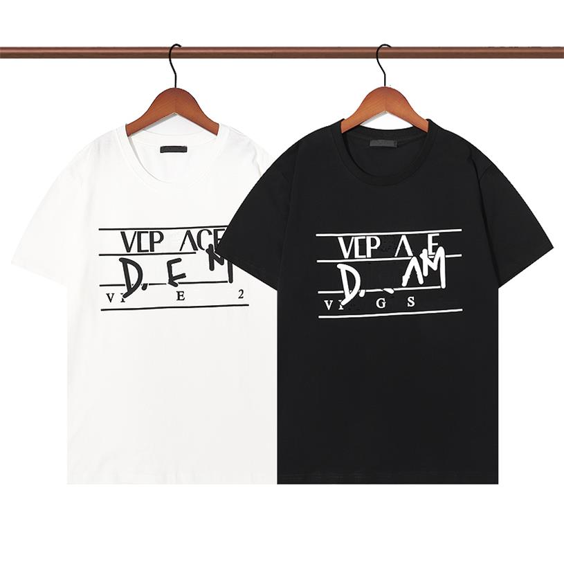 

2022 Men's T-Shirts European and American new cotton short sleeve men s summer pullover print T shirt made in Europe online celebrity half, White