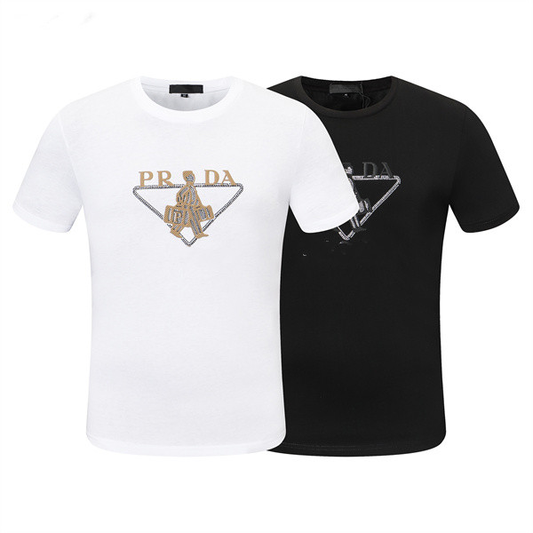 

Men's T-Shirts Designer Tshirt Mens Womens High Style Short Sleeve Round Neck Fashion Letter Tees Printed T-shirt Size 13, White