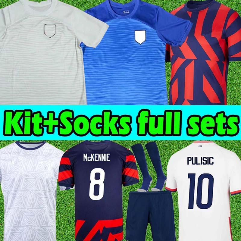 

World cup 2021 PULISIC US Soccer Jersey A ERTZ BRADLEY ALTIDORE jerseys 2022 WOOD retro US Football Shirts United States 21/22 men kids Kits, 21 22 away kid