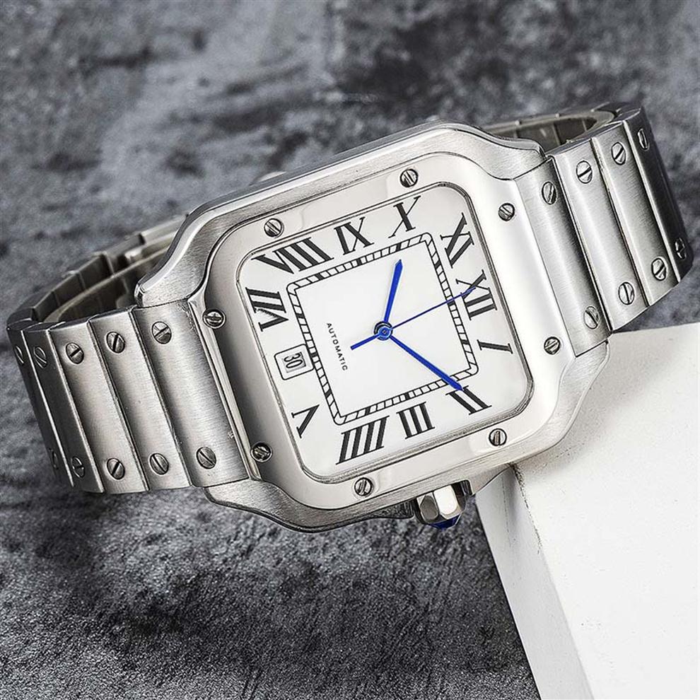 

2021 men's high-end automatic fashion -selling watch classic square stainless steel sapphire waterproof butterfly clasp b283Z, Spread
