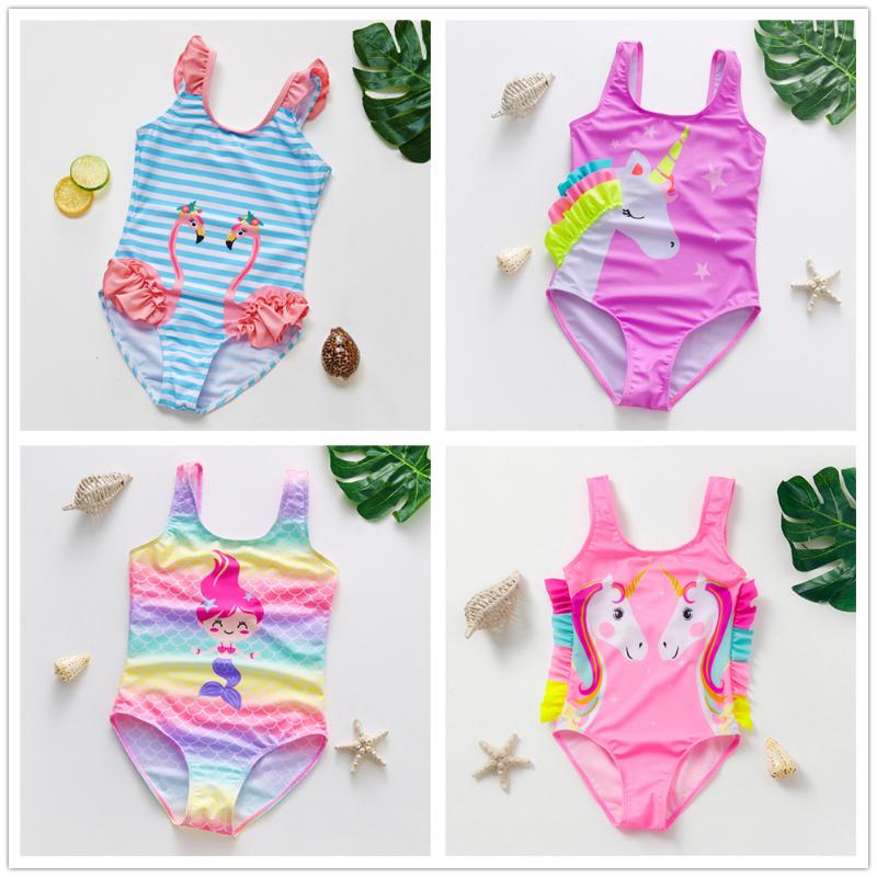 Women's Swimwear 1-10Y Toddler Baby Girls Swimsuit One Piece Children Swimming Outfits High Quality Kids Beach Wear- 9021MIXWomen's-image-781759271