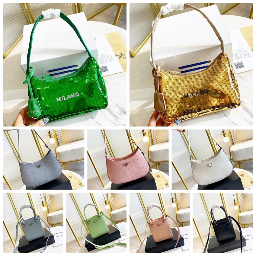 

Italy Designer Bag Luxury Purse P Brand Shoulder Bags Leather Handbag Woman Crossbody Messager Cosmetic Purses Wallet by shoebrand W116 08, #30 box