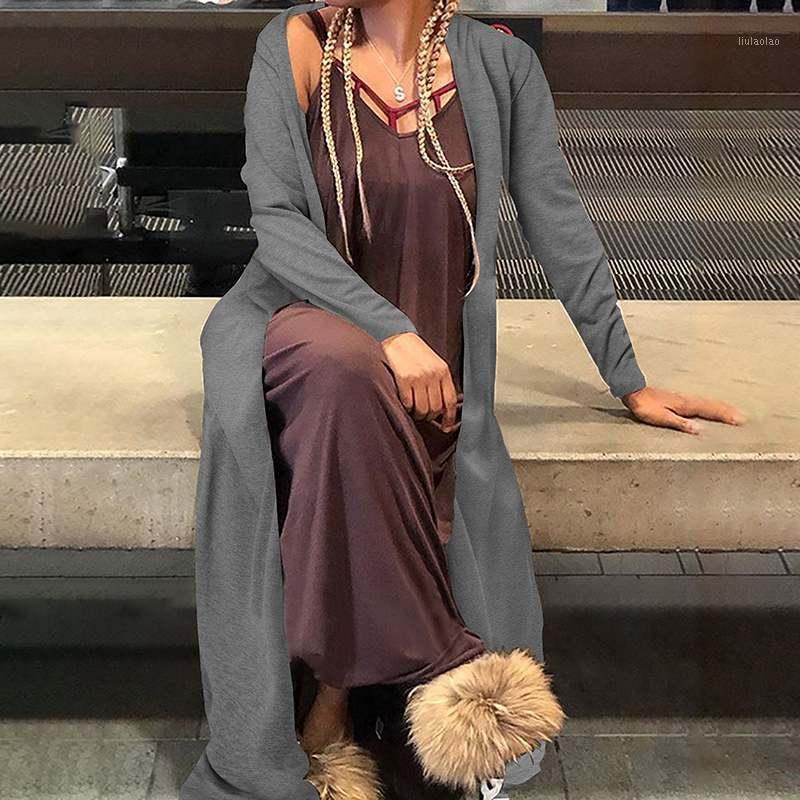 

Celmia Vintage Long Cardigans Kimono 2022 Fashion Sleeve Casual Solid Tops Autumn Shirts Loose Party Blouses Plus Size Women, Black