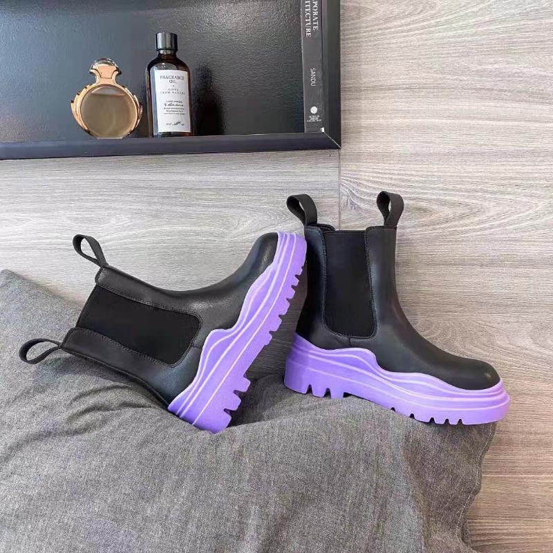 

Boots Kids Girls 2022 Autumn Children Fashion Platform Casual Ankle Riding Baby Girl Shoes Waterproof Colorful Thick Sole, Black