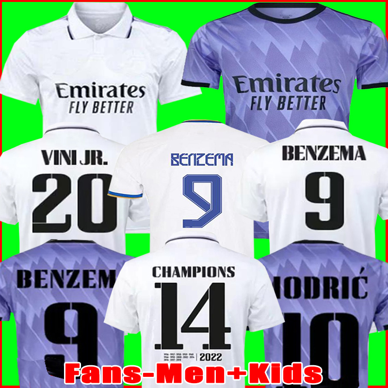 

2023 BENZEMA Finals soccer jerseys 21 22 23 football shirt Real Madrids CAMAVINGA ALABA MODRIC VALVERDE Fourth camiseta men kids 2021 2022 uniforms VINI JR CASEMIRO, 21-22 3rd men+patch2