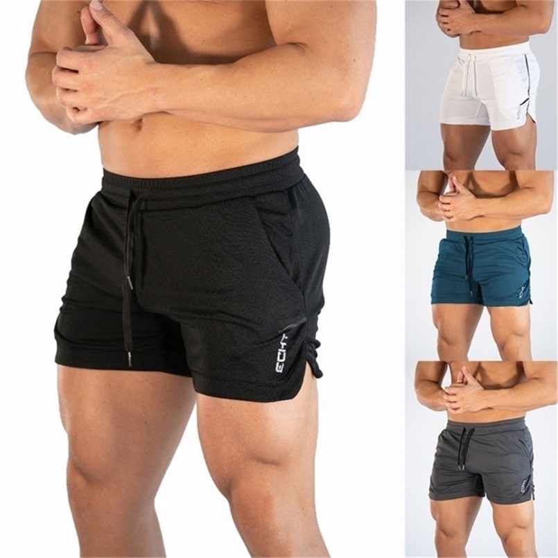 

Men Fitness Bodybuilding Shorts Man Summer Gyms Workout Male Breathable Mesh Quick Dry Sportswear Beach Short Pants 220608, Khaki