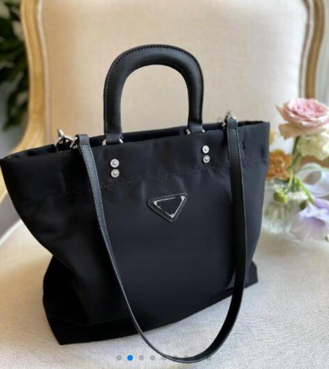 

2022 Designer Womens Handbags Purses Shopping handbags Large Totes Beach Shoulder Bags luxury Nylon Handbag Oxford Portable Travel Hand Bag, Black