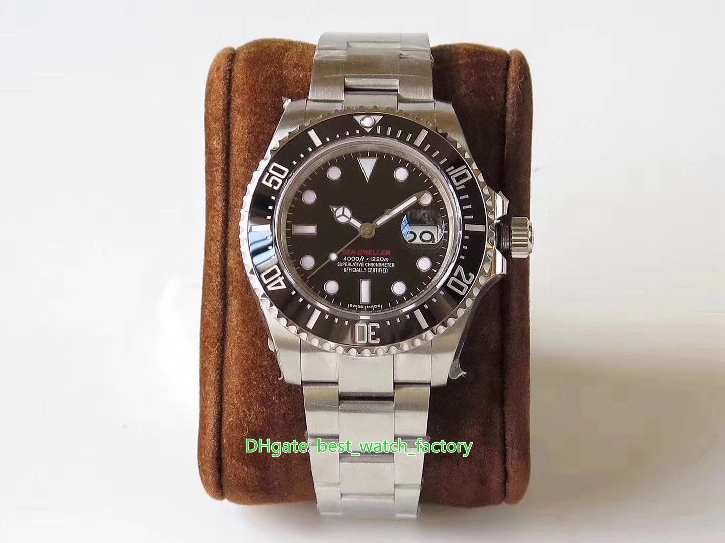 

V5 Version Top Quality Watches 40mm 116610 116613 43mm Sea-Dweller 116660 126660 Ceramic Asia 2813 Movement Mechanical Automatic Mens Watch Men's Wristwatches, Travel bag