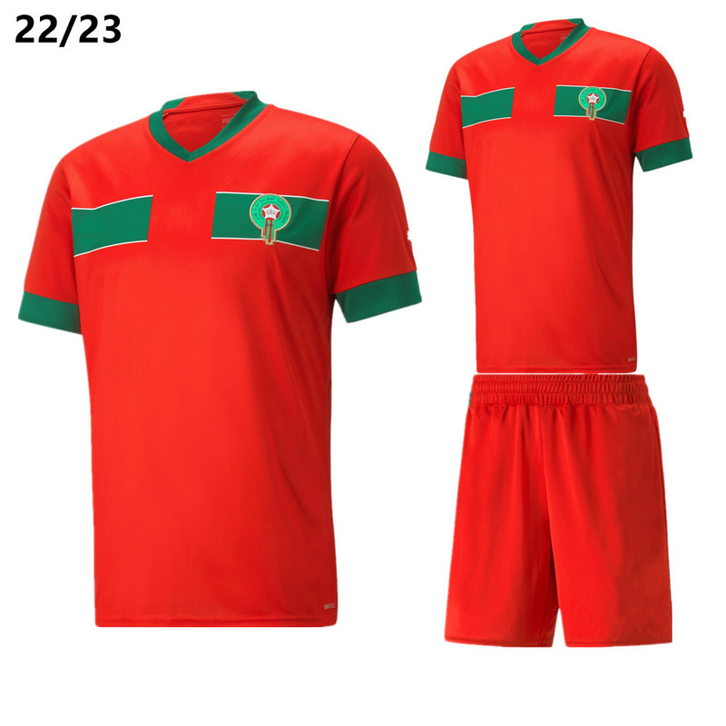 

Kaus Merah Maroko 23 Jersey Rumah Maroko 23 Baru 220613, No name no number
