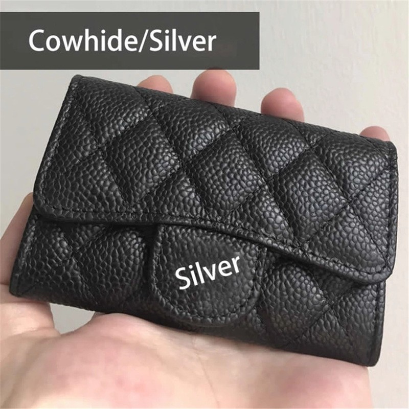 

Purses Women's Fashion clutch Genuine leather wallet with box dust bag invoice Women Men Purse Wholesale Black