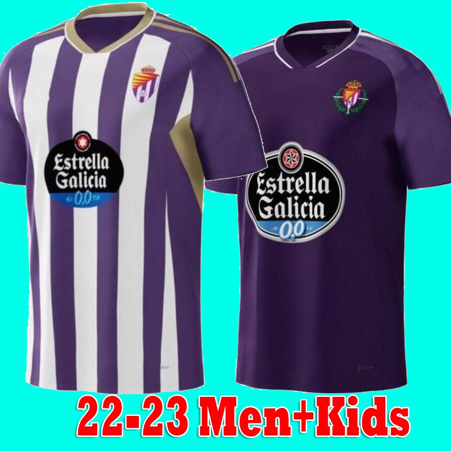 

22 23 Real Valladolid soccer jerseys Weissman FEDE S. Oscar Plano L. Olaza R.Alcaraz Home away camisetas de futbol 2022 2023 men kids kit football shirts