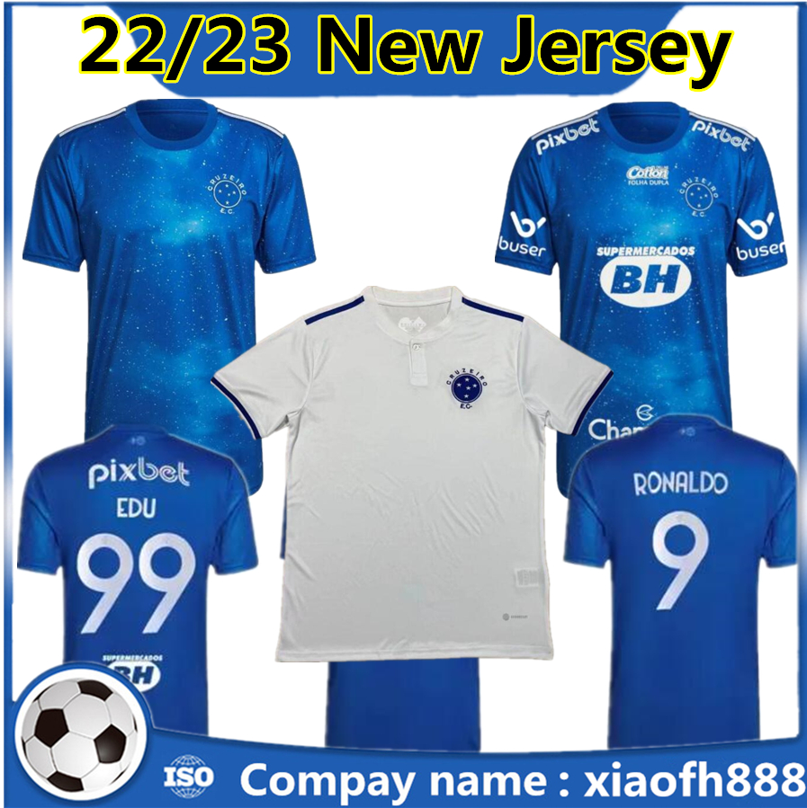 

22 23 Cruzeiro EC Soccer Jerseys R.SOBIS AIRTON M.MORENO POTTKER 2022 2023 home away 3rd football shirt, Black