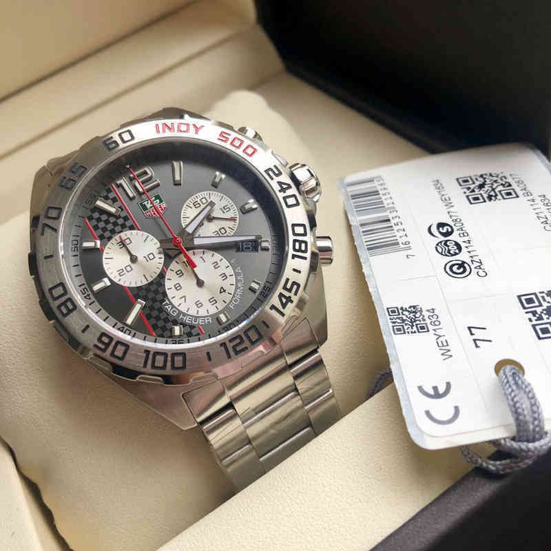 Luxury Watches for Mens Mechanical Wristwatch Tagheuef1 Series Formula Indianapolis Limited Edition Tag Royal F1 Designer Watch
