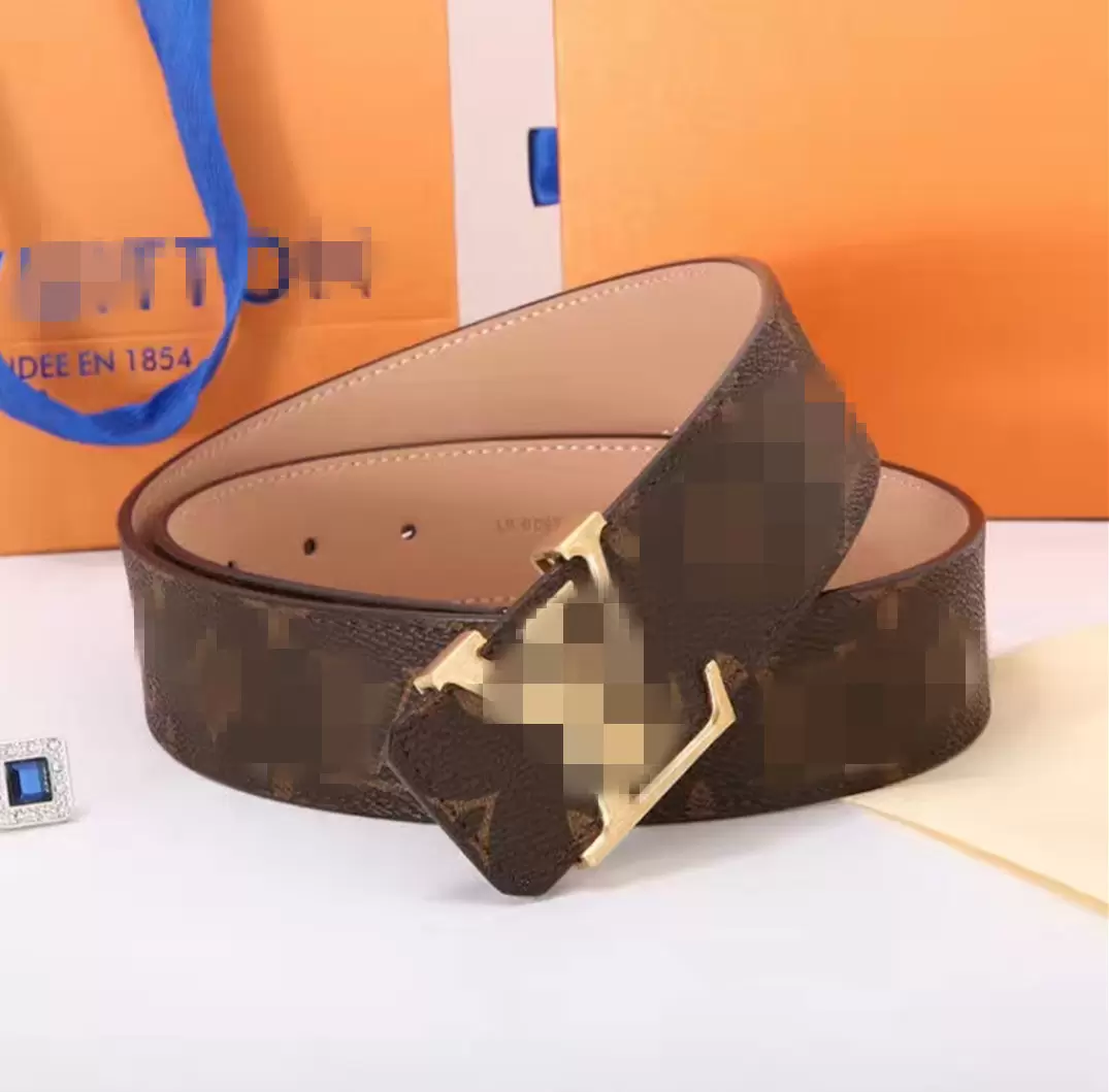 

2021High quality womens belt mens belts inlaid diamond pearl bronze metal buckle sports leisure fashion women Waistband with boxs GGs LOUISS VUTTONS LVs YSLs, Box+belts