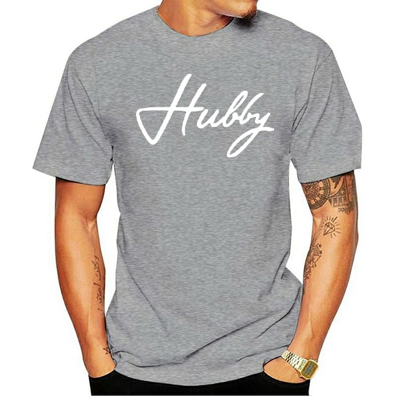 

Men' T-Shirts Hubby - Wifey Couple Matching T-Shirt Set Valentines Day Anniversary Gift Shirt Tee Tshirt, White