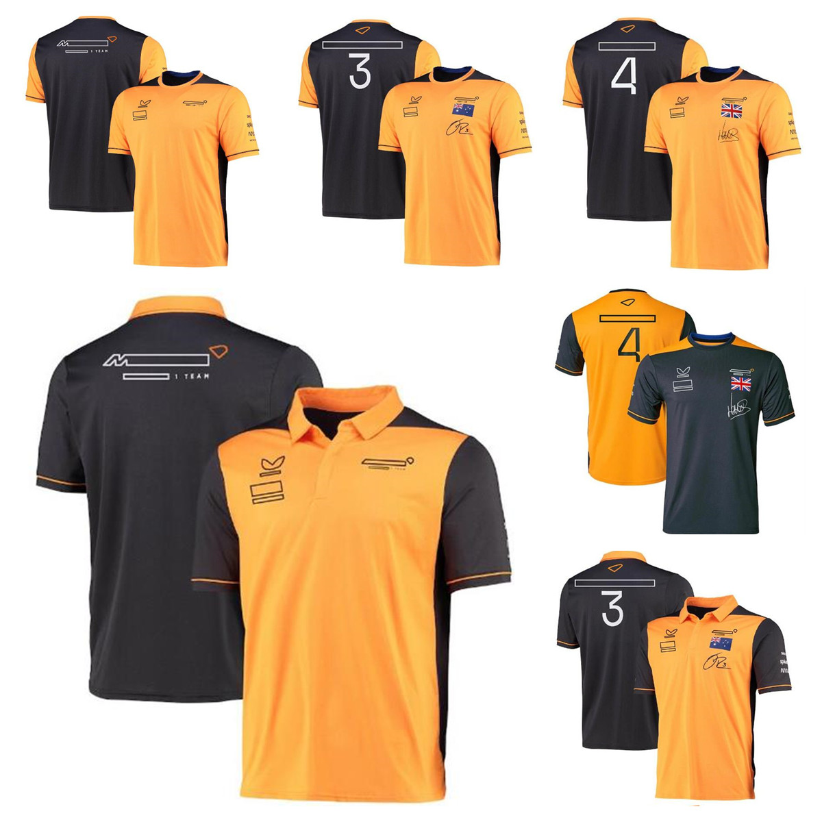 

F1 Formula One racing polo suit summer team lapel T-shirt same style customization