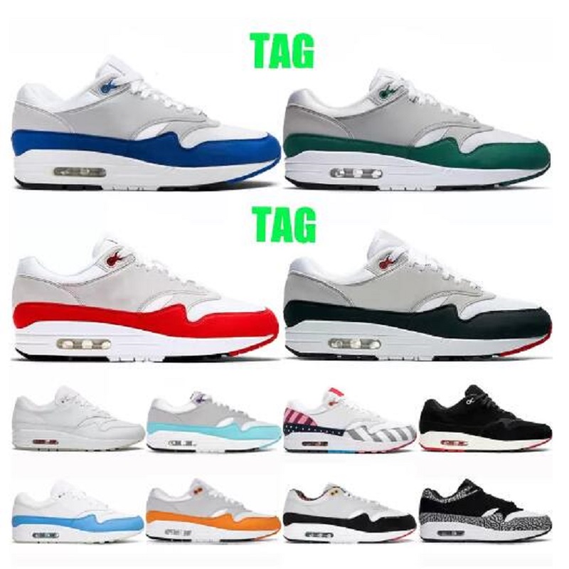 

Patta Waves 1 Running Shoes for Mens Womens Designer All Black Sean Wotherspoon Noise Aqua White Gum University Blue Baroque Brown UNC OG Sports Sneakers Trainers, # 53