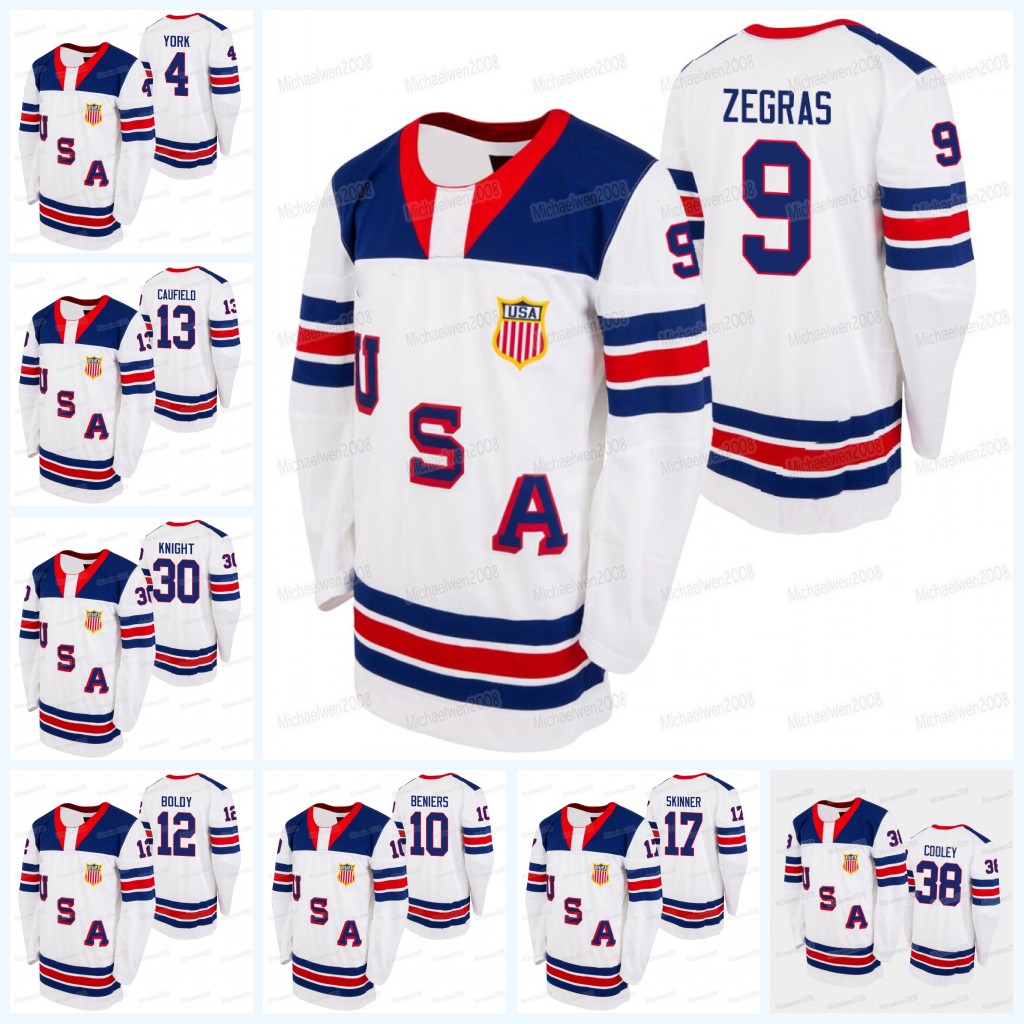 

Trevor Zegras USA 2021 IIHF WJC Gold Winner Jersey Cole Caufield Matthew Beniers Matthew Boldy Spencer Knight Logan Cooley Hunter Skinner, 13 cole caufield