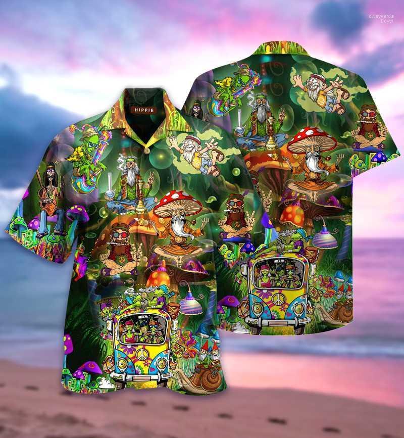 

Men's Casual Shirts Mushroom Elder Unisex Hawaiian Summer Shirt Fashion Short Sleeve MenMen's Men'sMen's Dway22, Dq20101