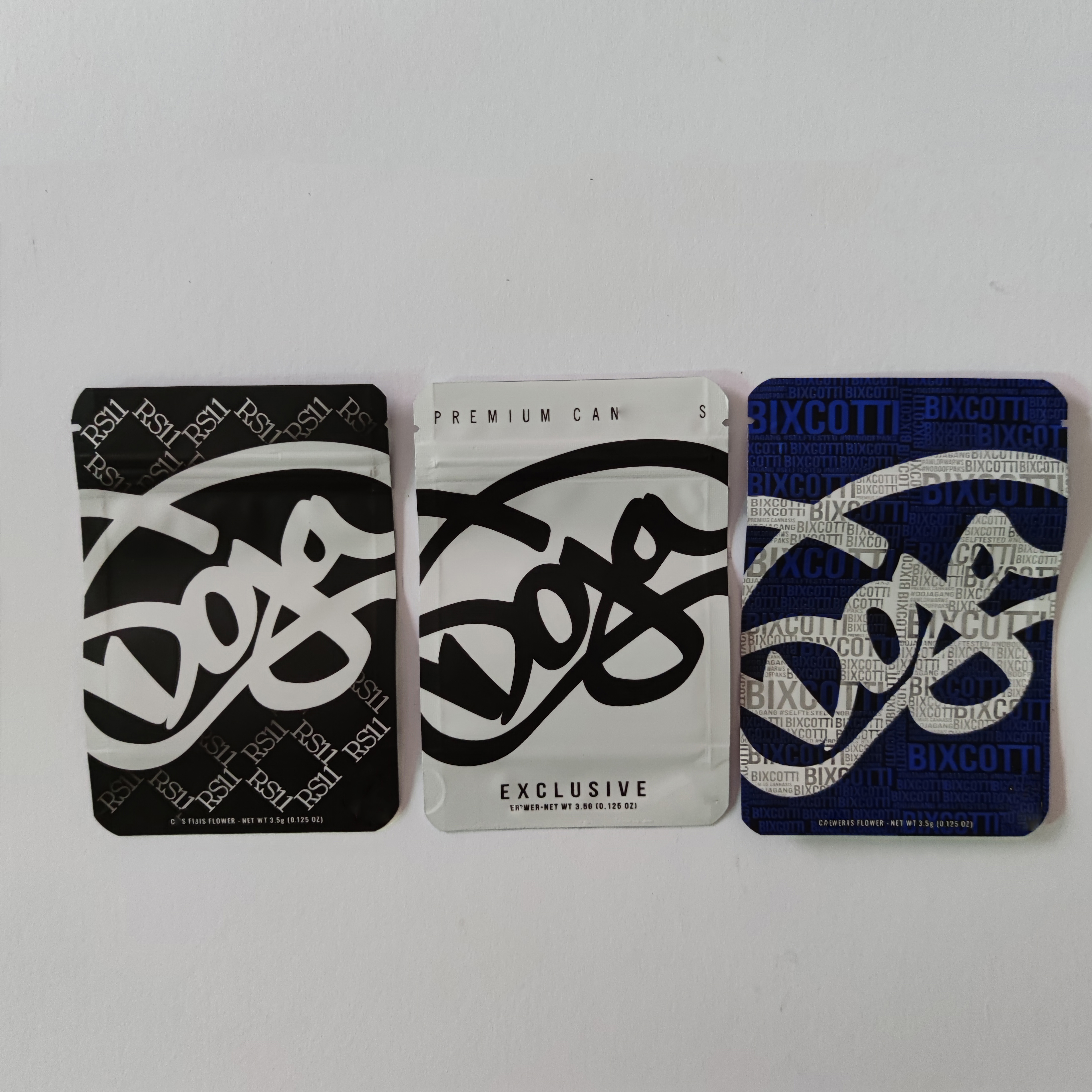 

Doja mylar bag NET WT 3.5g packaging bags Exclusive flower dojagang medicated resealable edible candy gummy ziplock zipper pack edibles gummies smell proof package