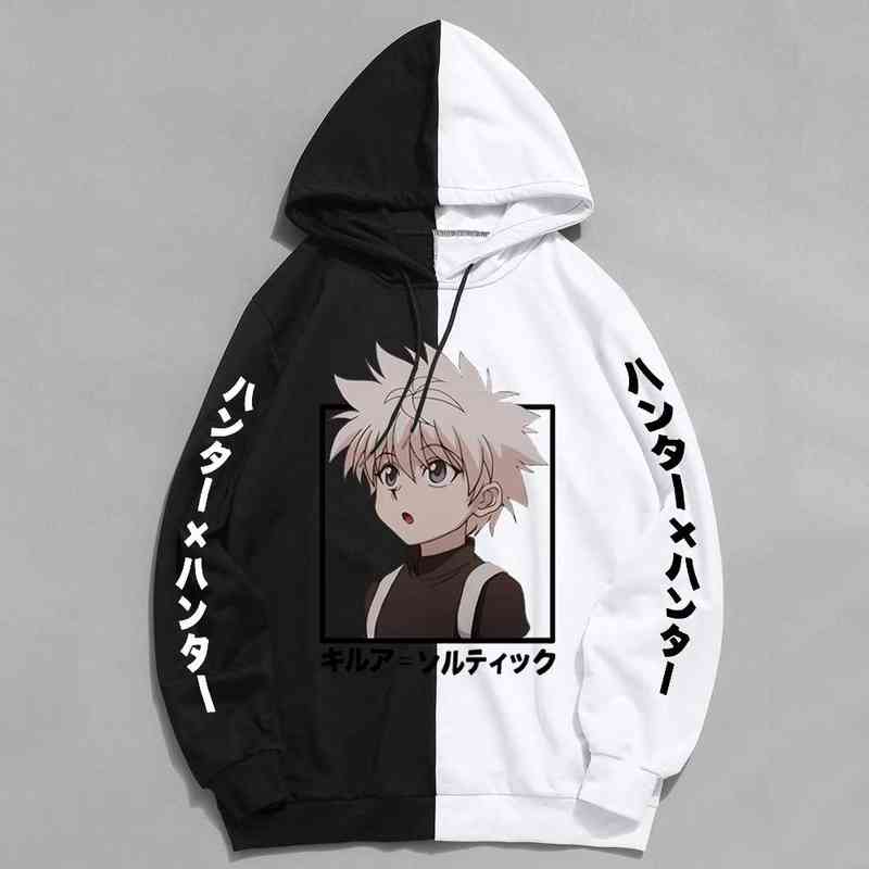 

Hunter x Killua Zoldyck Mens Hoodies Autumn Winter Boys Girls Sweatshirts Fashion Eye Anime Cosplay Hoodie, Br