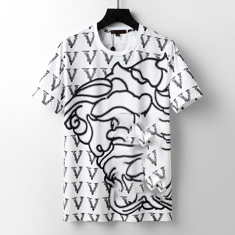 

Mens t shirt designer tshirt women tops design T-Shirt Summer ladies shirts Top pullover Short Sleeve Tee breathable couple solid color Clothes loose Tees plus size#98, Style no.2