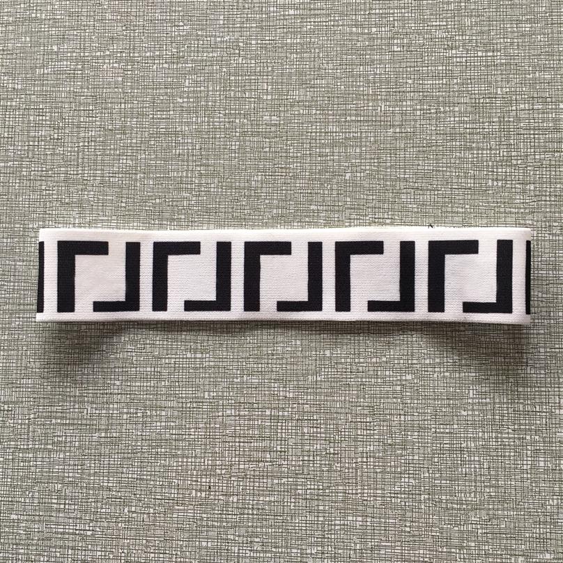 

Summer Luxury Designer Elastic Black White Brown Double Letters Headbands for Women Fashion Unisex Head Band With Letter Words Hig2895