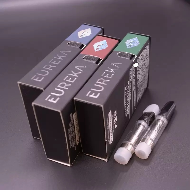 

Eureka Carts Vape Cartridges Atomizers 510 Thread Atomizer Child Resistant Packaging Box 0.8ML 1ML Cartridge Vaporizer Empty Ceramic Coil Vapor Cart Instock