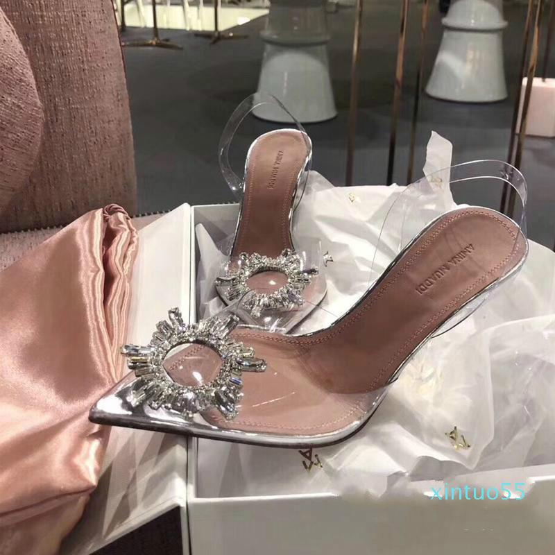 

AMINA MUADDI Perfect Official Quality Shoes Begum Crystal-embellished Pvc Slingback Pumps Restocks Begum Pvc Slingbacks 10cm High He euF