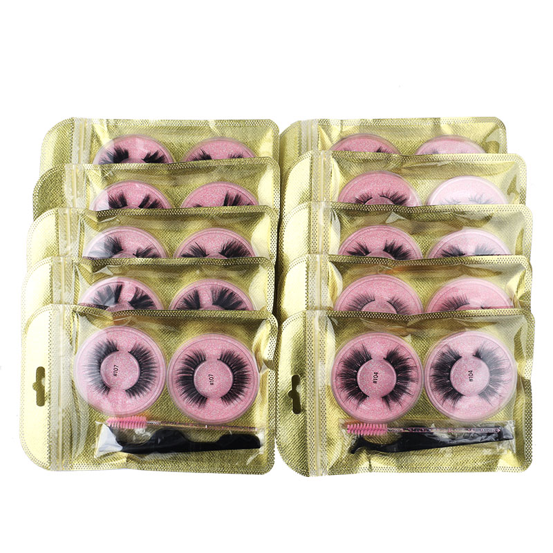 Eyelashes Pack Natural Long Eyelash Extension Kit Faux Mink Lashes Fluffy Wholesale Make Up Tools Fake Lash In Bulk-image-760294561