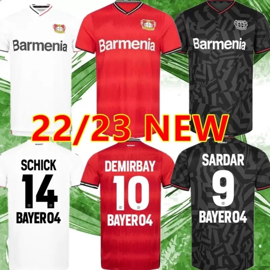 

22-23 Bayer 04 Leverkusen Soccer Jerseys 2022 2023 PAULINHO TAPSOBA SCHICK DIABY CH. ARANGUIZ WIRTZ FRIMPONG ADLI HINCAPIE Football Uniforms Men Shirts, 22 23 home