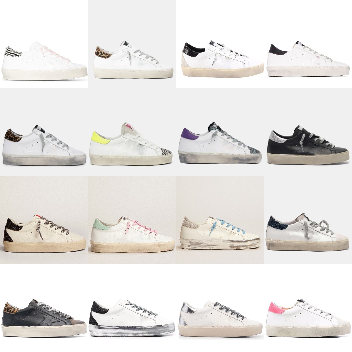 

Quality##Golden##Goose##Histar platform Casual Shoes Women Glitter Leopard Greeting Suede classic sports sneakers skate, Star 1