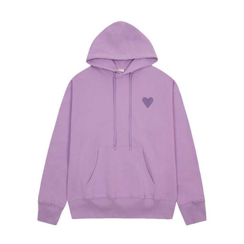 

Heart A AM Letter Embroidery Hoodies Women Men Cotton Solid Color Hoodies Fashion Hip Hop Highstreet FZWY226, Gray