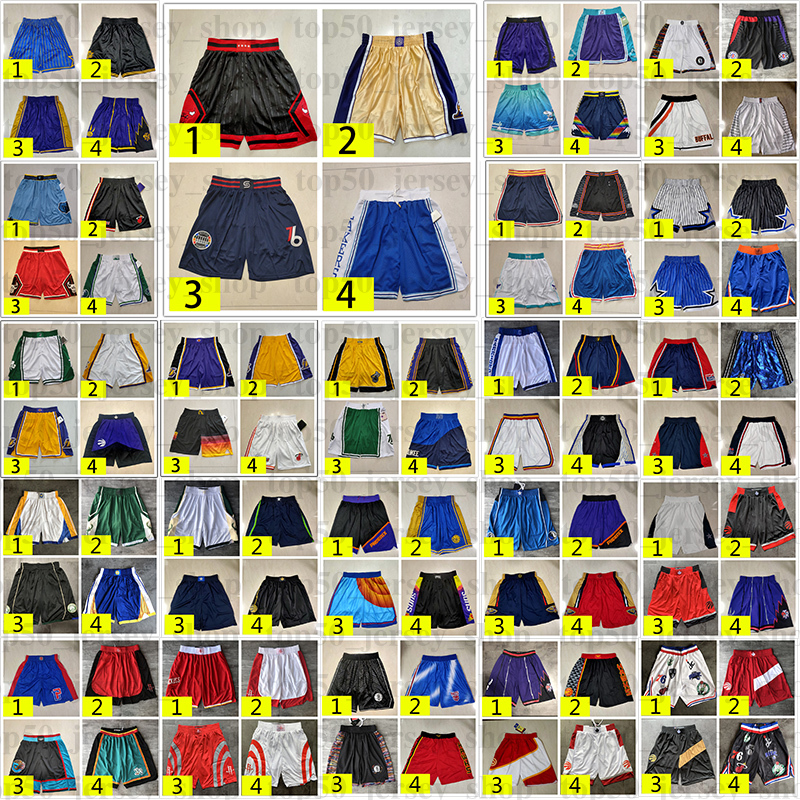 

2022 New Los Jersey Angeles Multi Lakeres Basketball Shorts Los Jersey Angeles Brown Clipper Pocket Shorts Brooklyns Net Phoenixs Sun Good, Sports