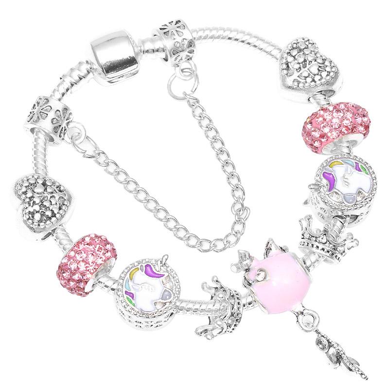 

Charm Bracelets Cute Cartoon With Enamel Mice Beads Fits European Original Brand Bracelet For Children Nice GiftCharm