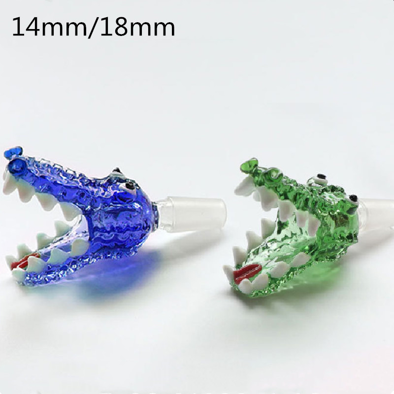 

Smoking accessrioes 14mm bowl animals style 18mm glass bowls handle pipe for water bong