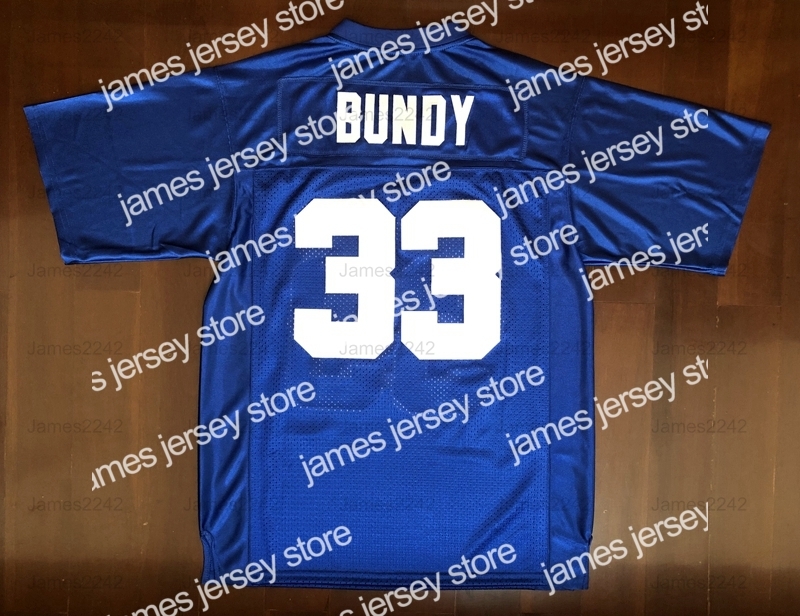 

Football Jerseys Al Bundy #33 Polk High Men's Football Jersey Married With Children Stitched Blue White S-3XL High Quality