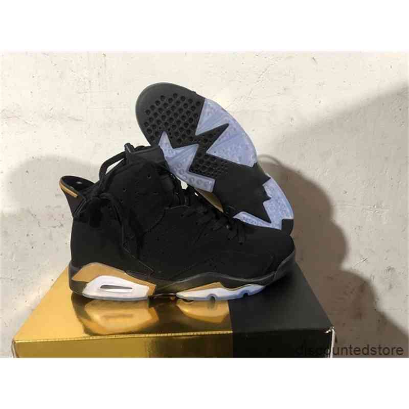 

new 6 DMP Black Metallic Gold Pack 23 Basketball Shoes Men Defining Moments Sneakrs Sports CT4954-007 With Box 40-47