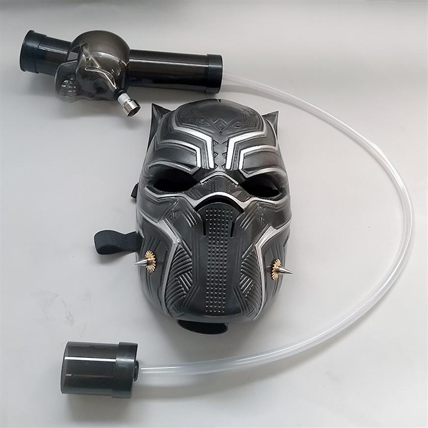 

Plastic Gas Mask Bong with Soft Pipes Smoking Water Pipe Bongs Tobacco Hook2517