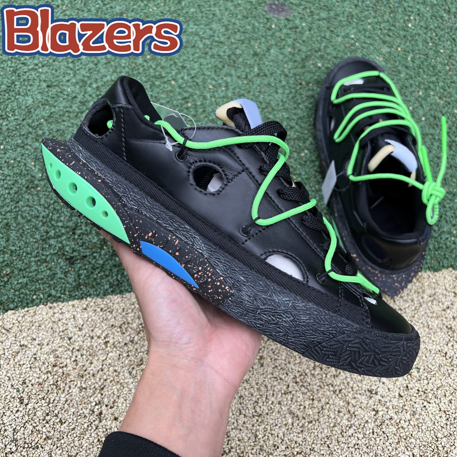 

2022 New Blazer Low x white casual shoes University Red Black Electro Green blue UNC luxury mens Designer sneakers top men trainers US 7-12