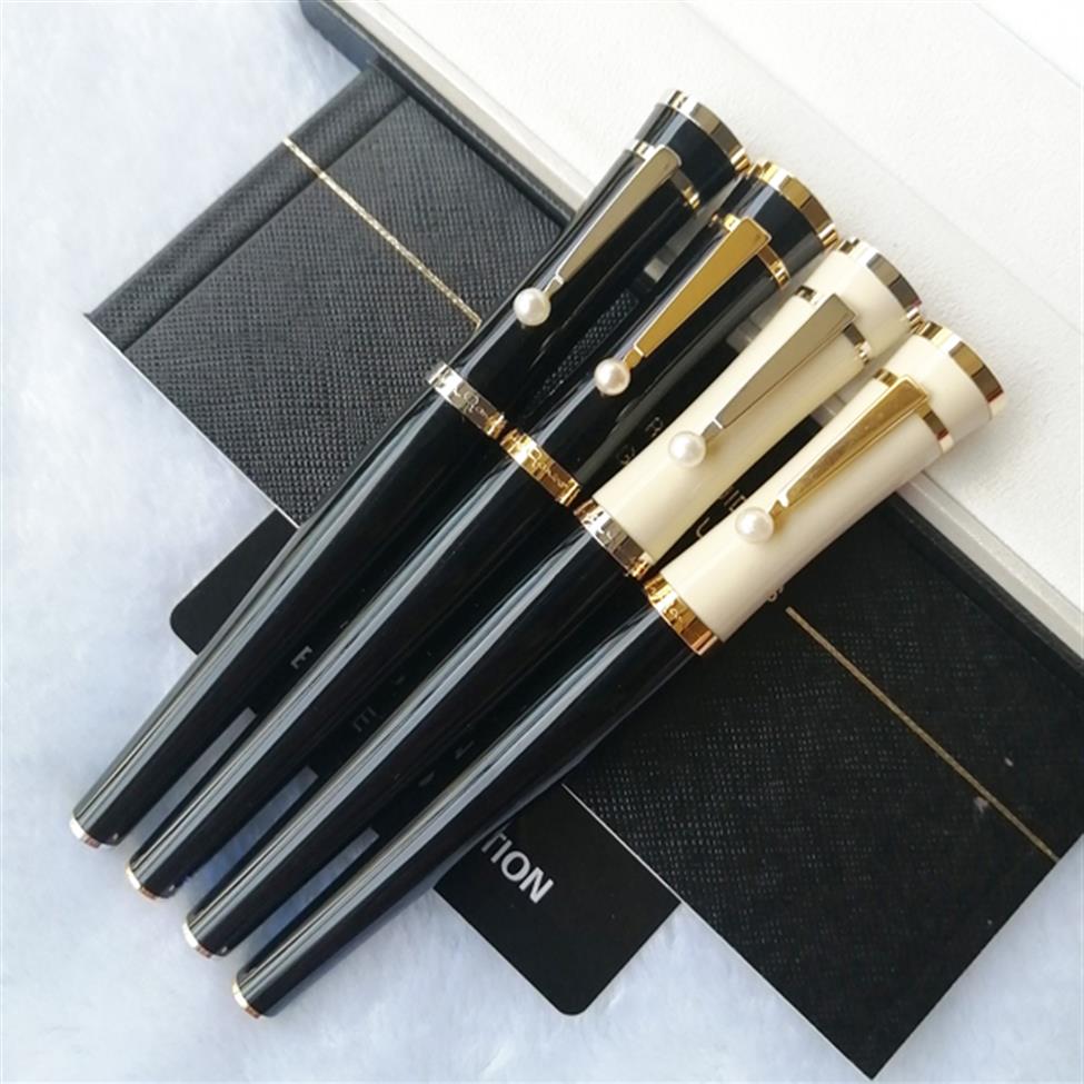 

PURE Ladies special Greta Garbo Roller Ball Pen Limited Edition Fluent writing Luxury Clip with cute Pearl stationery Gift Refills1948