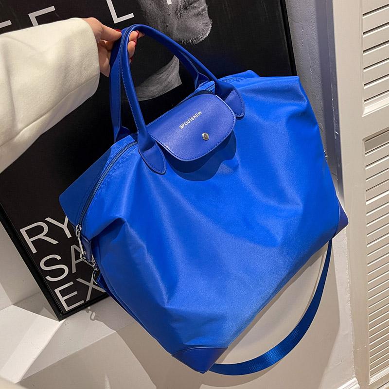

Evening Bags Casual Nylon Large Capacity Tote Handbags Designer Women Shoulder Luxury Hobos Crossbody Bag Big Shopper Purses Travel Sac, Black
