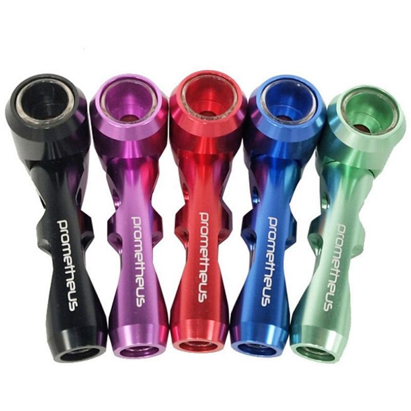 smoking pipes Aluminium alloy metal pipe 4 inches Glass tube portable Prometheus-image-778691157