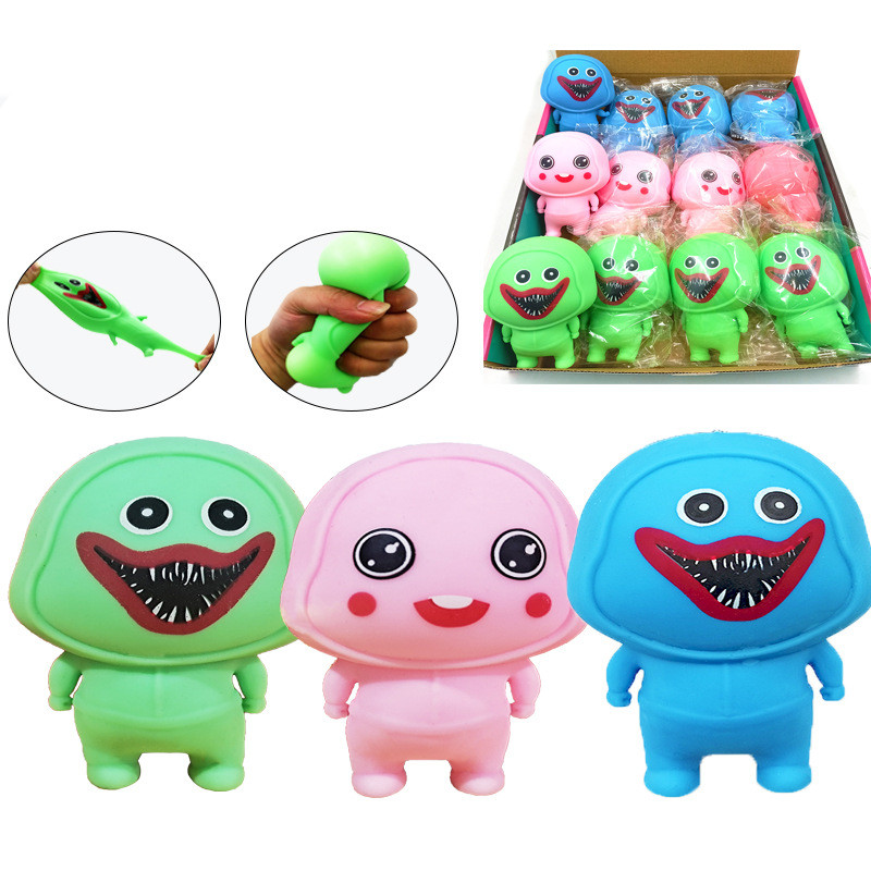 

Fidget Toys Squishy Hot selling TPR simulation kneading music mask decompression flour ball Bobby children's toy doll manufacturer direct sales