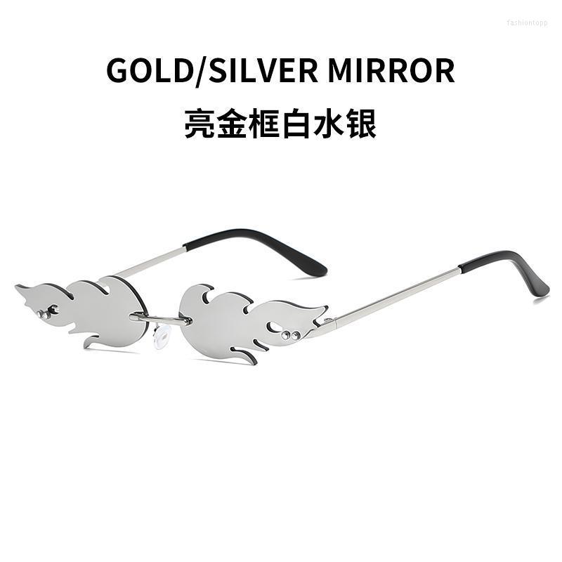 

Sunglasses Metal Women Flame Style Fashion Party GlassesSunglasses