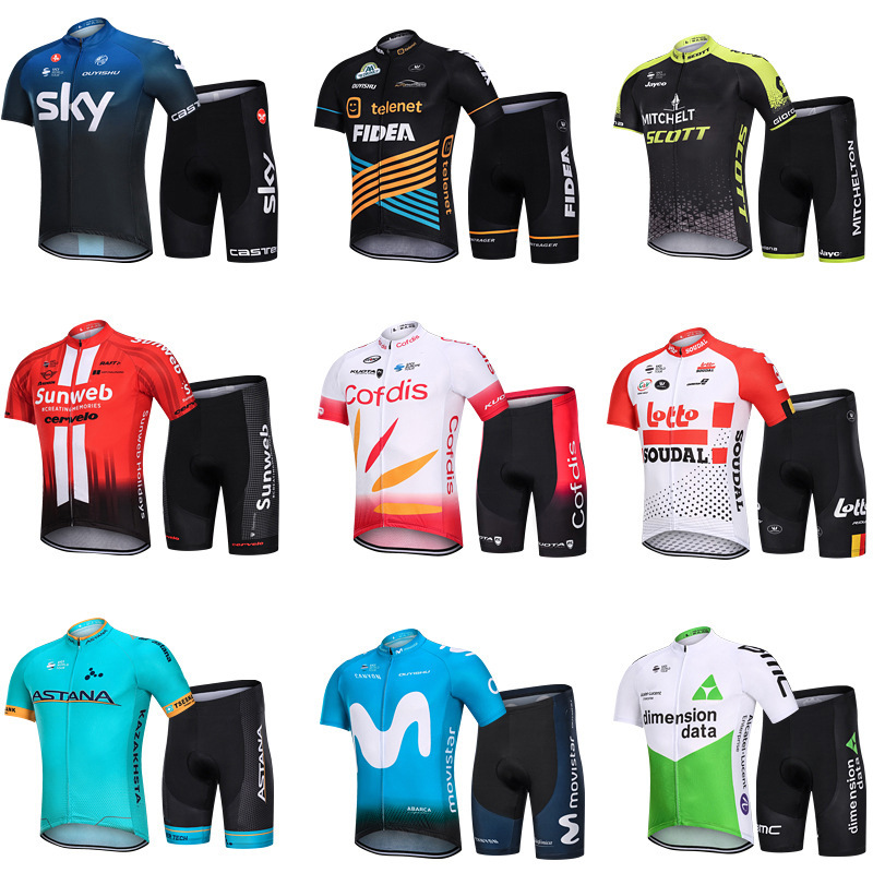 

Cycling Wear short-sleeved suit men summer Tour de France Cycling Shirt Road Mountain bike cycling jacket and trousers breathable, 11