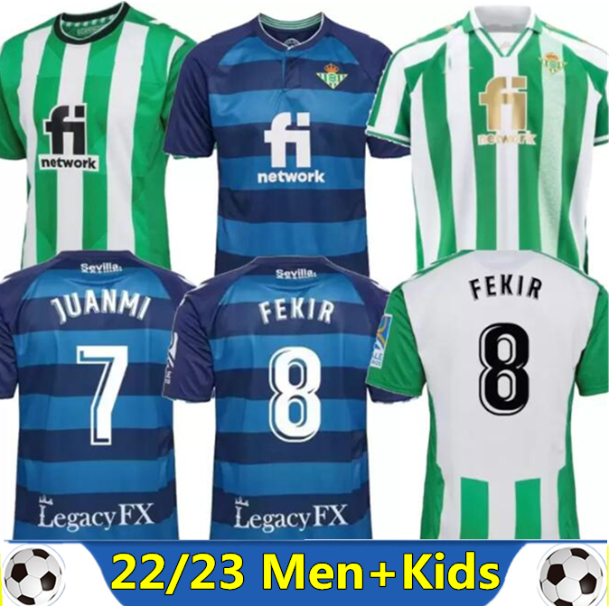 

2022 2023 real Betis soccer Jerseys 22 23 JOAQUIN B.Iglesias camiseta de futbol Juanmi CANALES Fekir special-edition football shirts copa DEL rey FINAL MEN KIDS KIT set, White